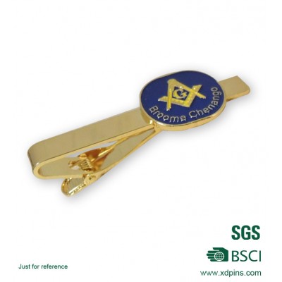 Factory 3D Logo Gold Plated Custom Tie Clip